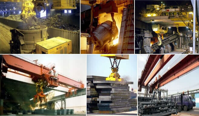 material handling equipment in steel making industries